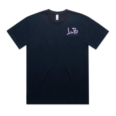 Lilac - Face on Black - AS Colour State Mens Tee Thumbnail