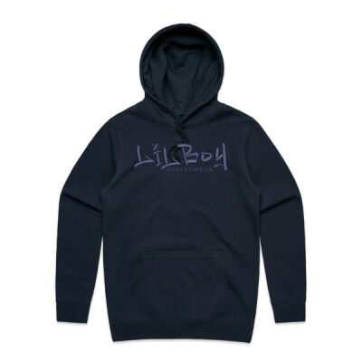 Embroidered Hoodie - Cobalt Thumbnail