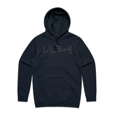 Embroidered Hoodie - Black Thumbnail